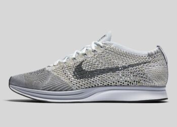 A Guide To New Sneakers Released In October Nike Flyknit Racer Pure Platinum