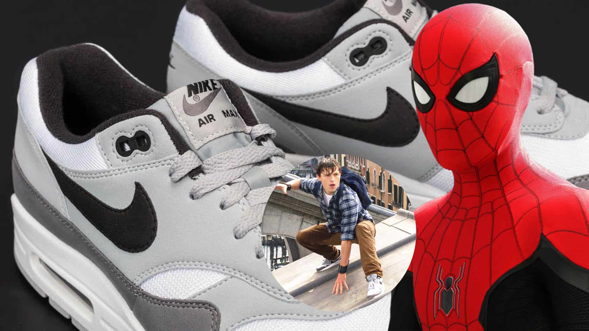 acre regalo Inmundo Peter Parker Wears Nike Air Max 1 Sneakers In Spider-Man: Far From Home -  Sneaker Fortress