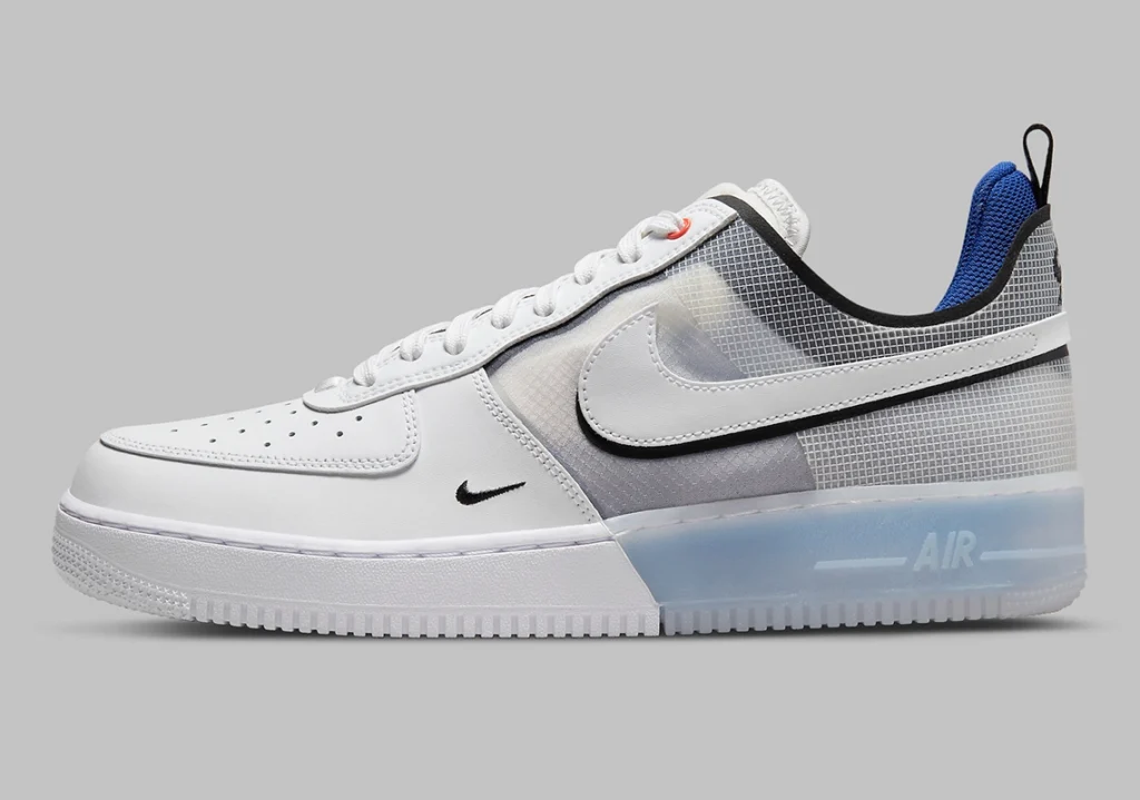 Nike Air Force 1 React white and blue