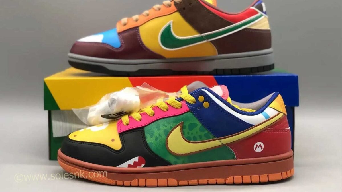 Nike Dunk Low ‘What the Super Mario’ Andrew Chiou Custom