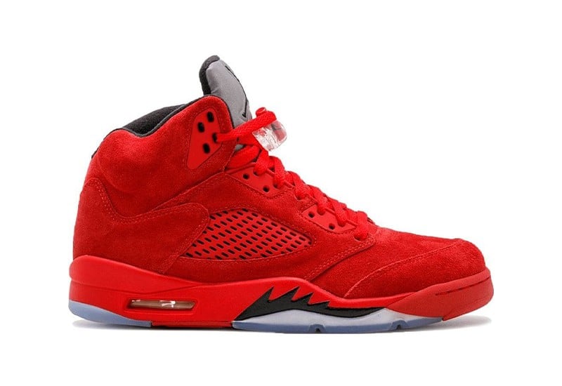 AJ5 Red-Suede