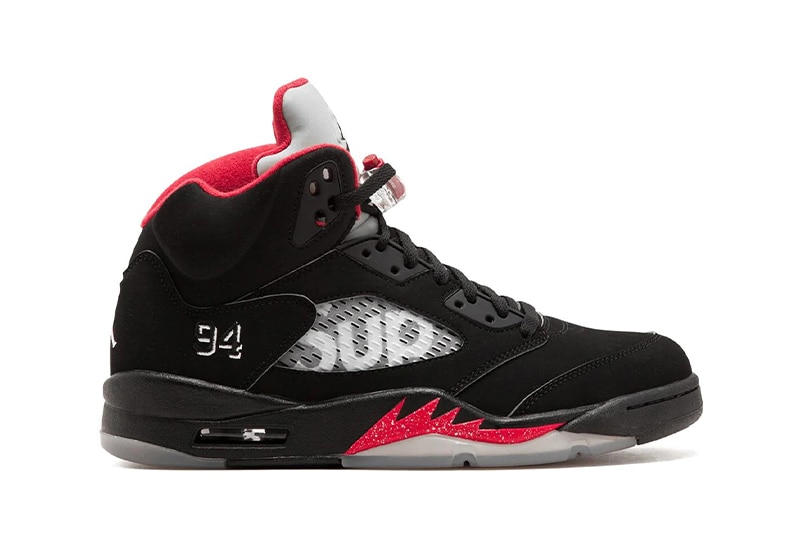 Supreme x Air Jordan 5 Black