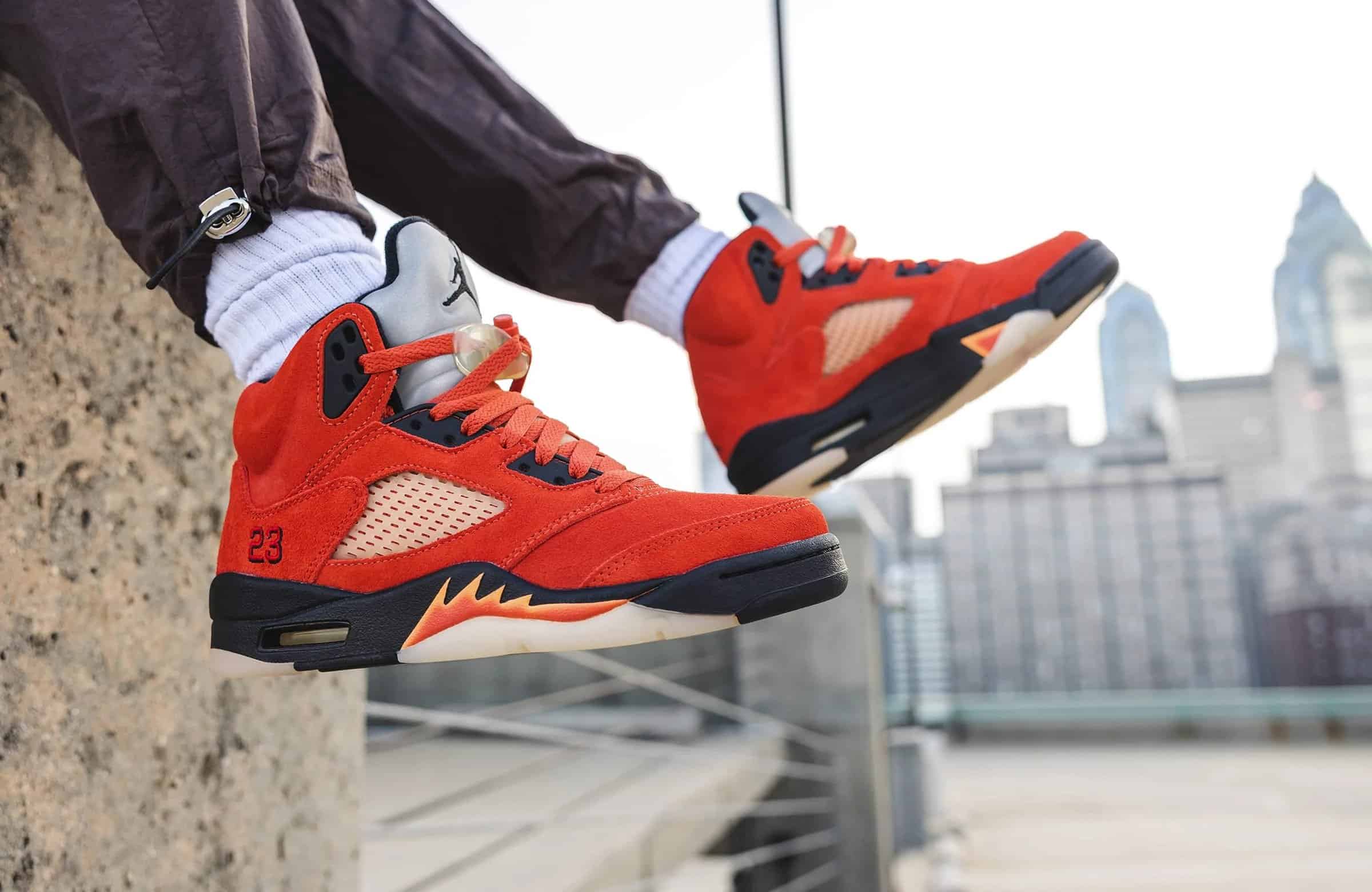 Off White x Air Jordan 5 Retro SP Black / Fire Red: Review & On-Feet 