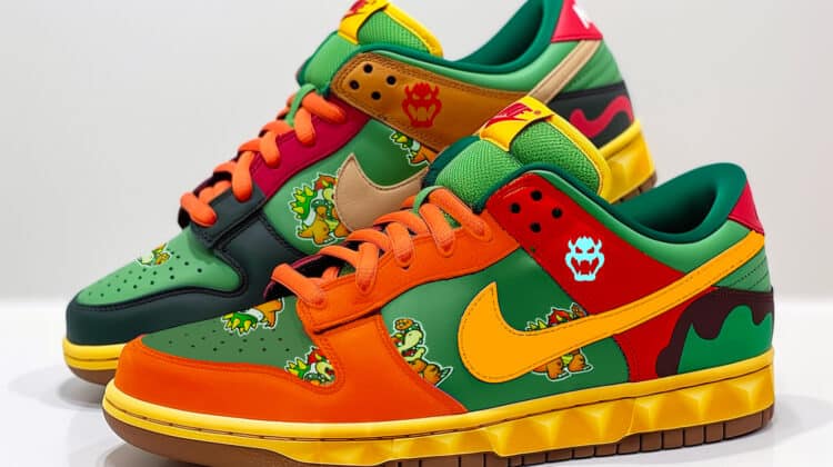 Bowser Nike Dunk Low Sneakers