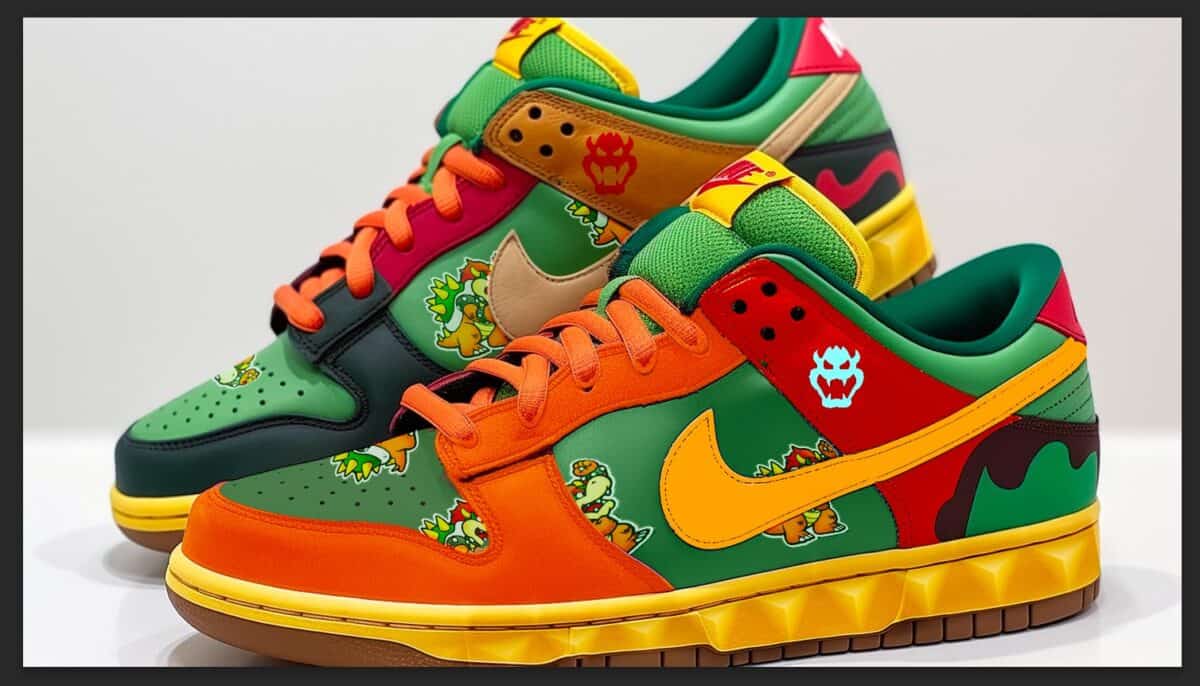 Bowser Nike Dunk Lows