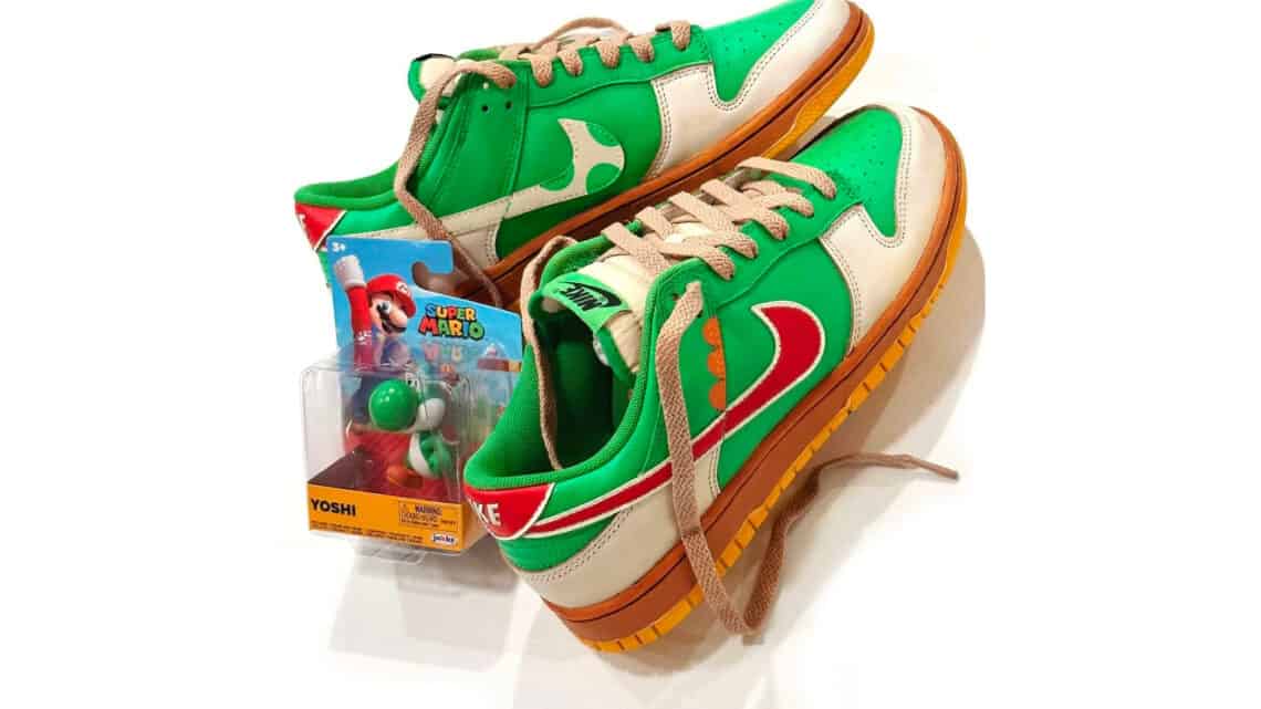 Yoshi Inspired Nike Dunk Low Sneakers