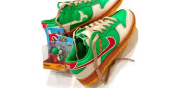 Yoshi Inspired Nike Dunk Low Sneakers