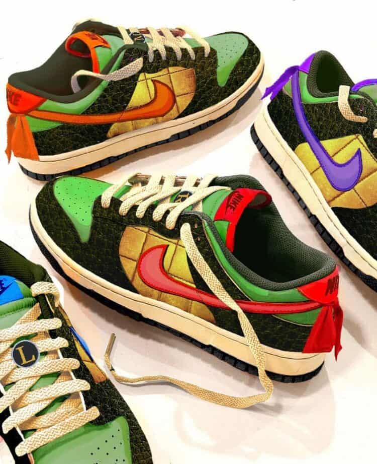 These TMNT-Inspired Nike Dunks Are For Teenage Mutant Ninja Turtle Fans