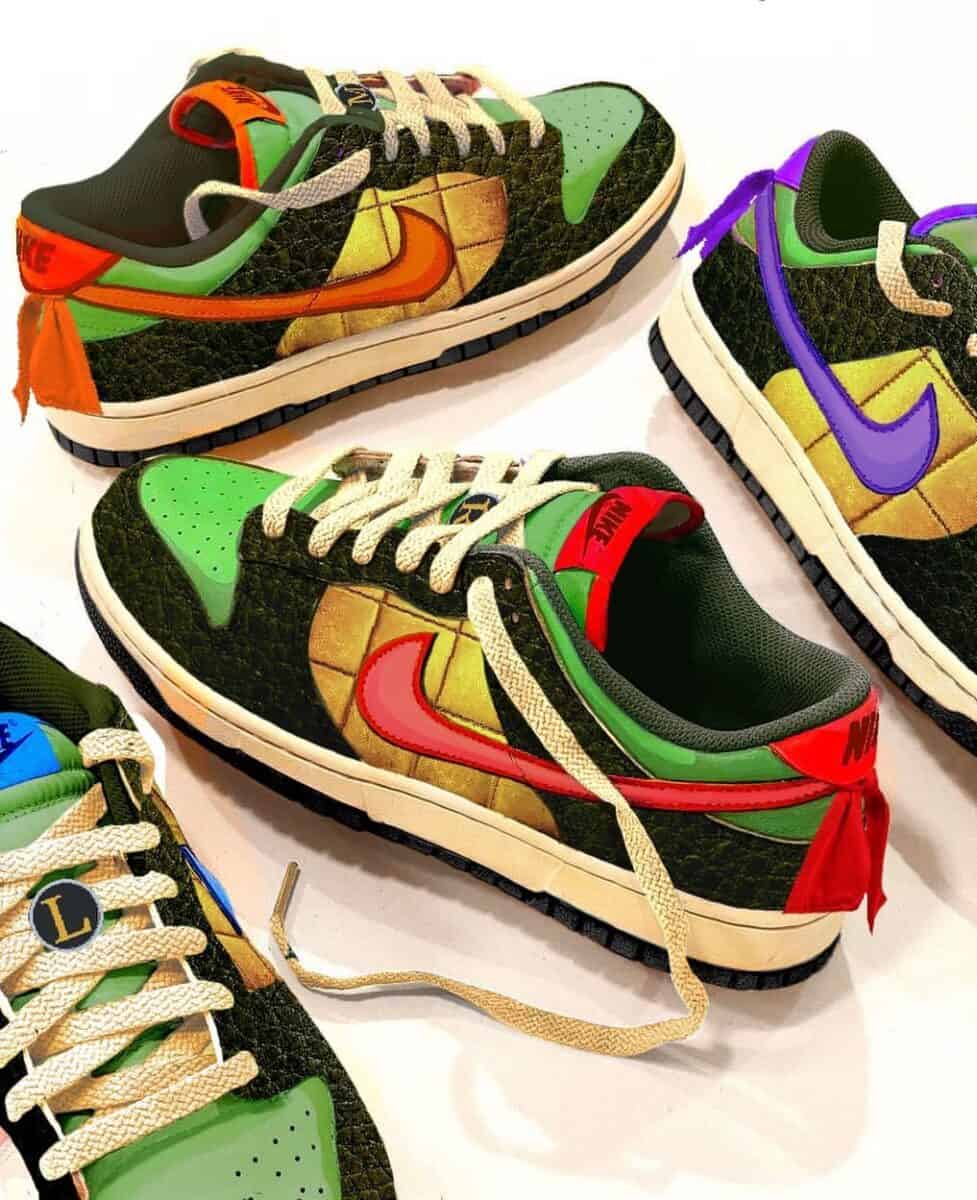 TMNT Nike Dunk Low sneakers