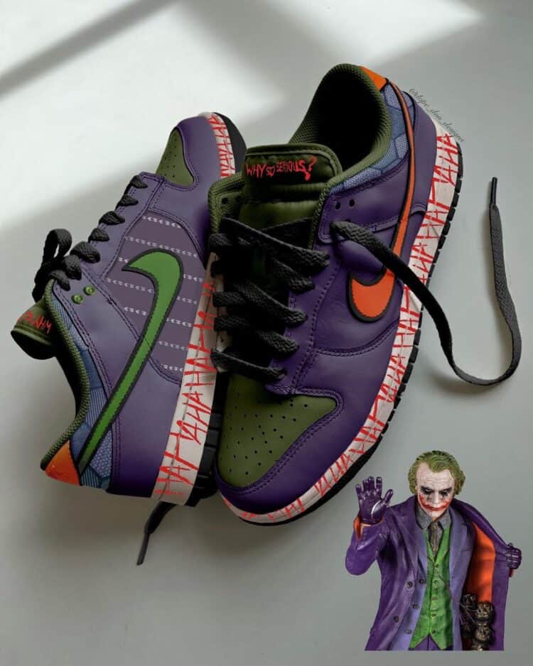 The Joker Gets His Own Nike Dunk Low Sneaker