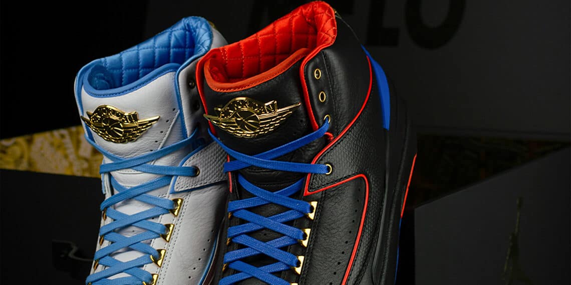 Commemorative Jordan 2 Sneakers Gifted To Carmelo Anthony