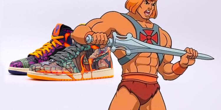 He Man And The Masters Of The Universe Air Jordan 1 Sneaker