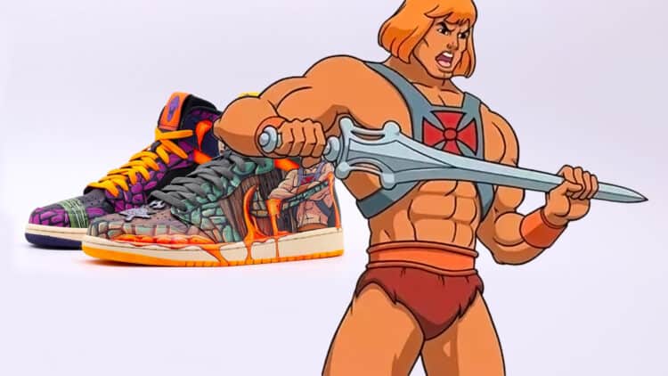 He Man And The Masters Of The Universe Air Jordan 1 Sneaker