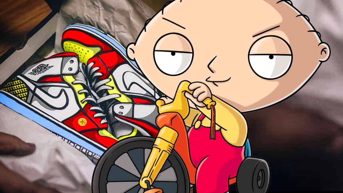 Now You Can Own Stewie Griffin Nike Air Jordan 1 Sneakers