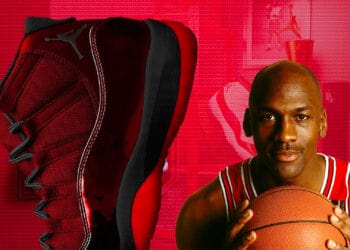 This Custom Black & Red Air Jordan 11 Sneakers Are Lit