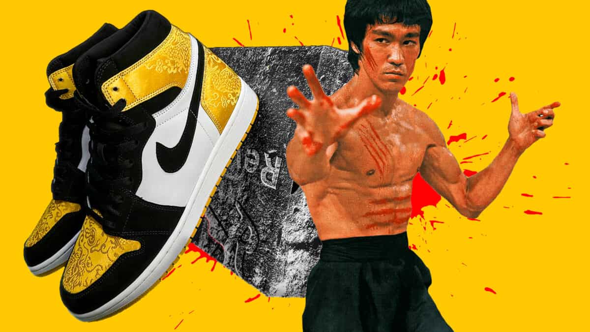 Jordan 1 Recon Satin Bruce Lee Sneakers