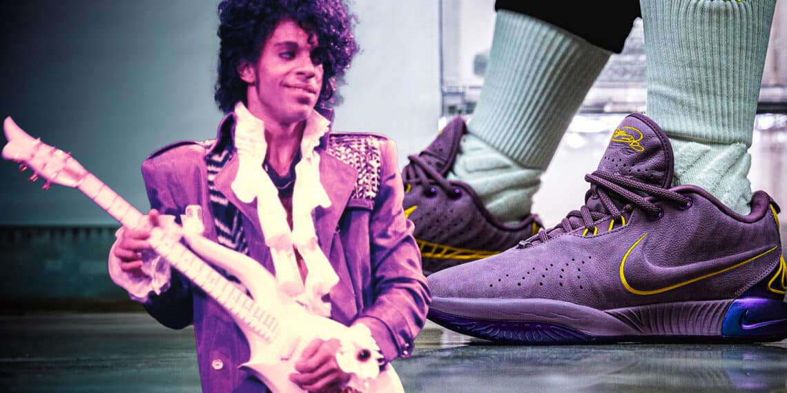 The Nike LeBron 21 "Purple Rain" Pays Tribute To A Music Legend