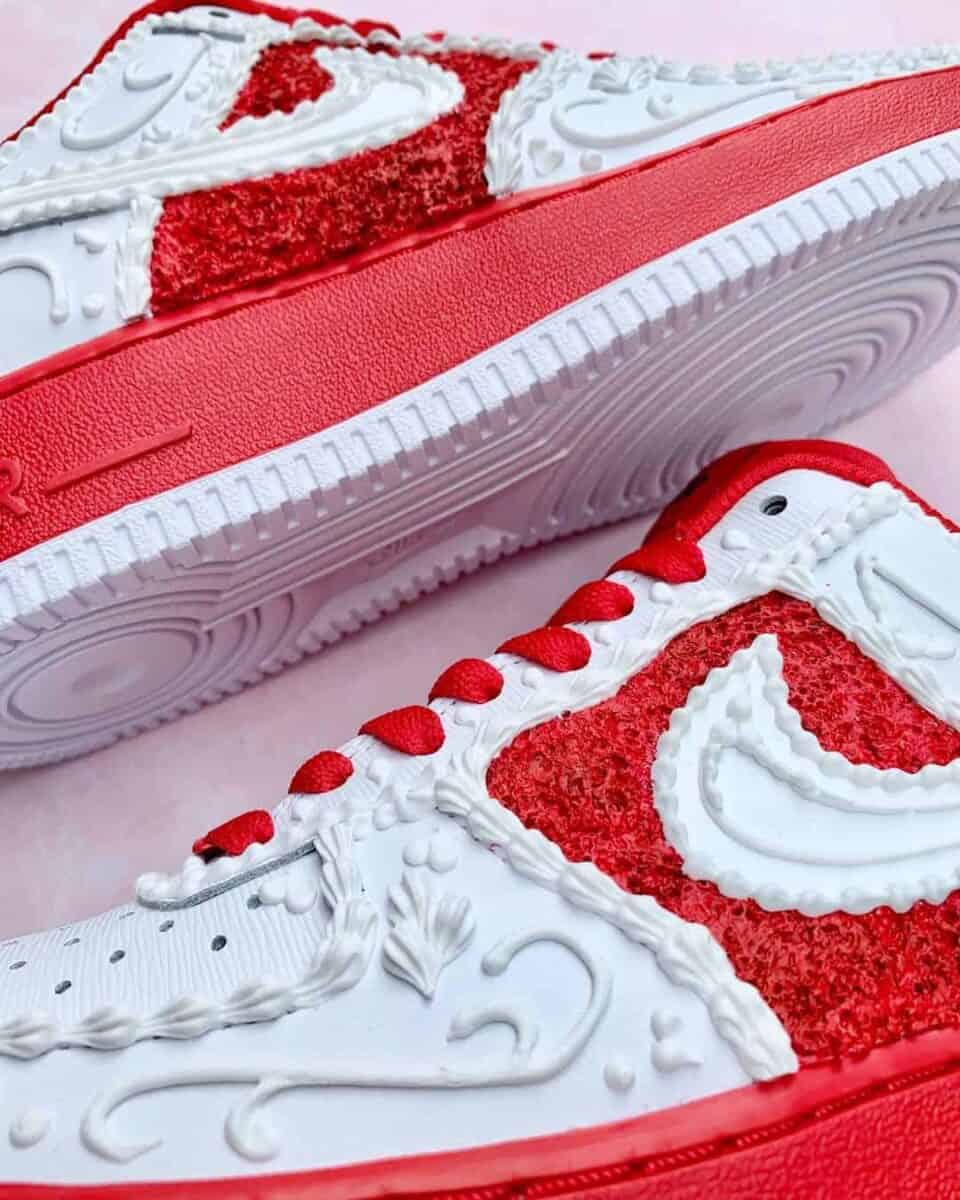 Red velvet air force hot sale ones