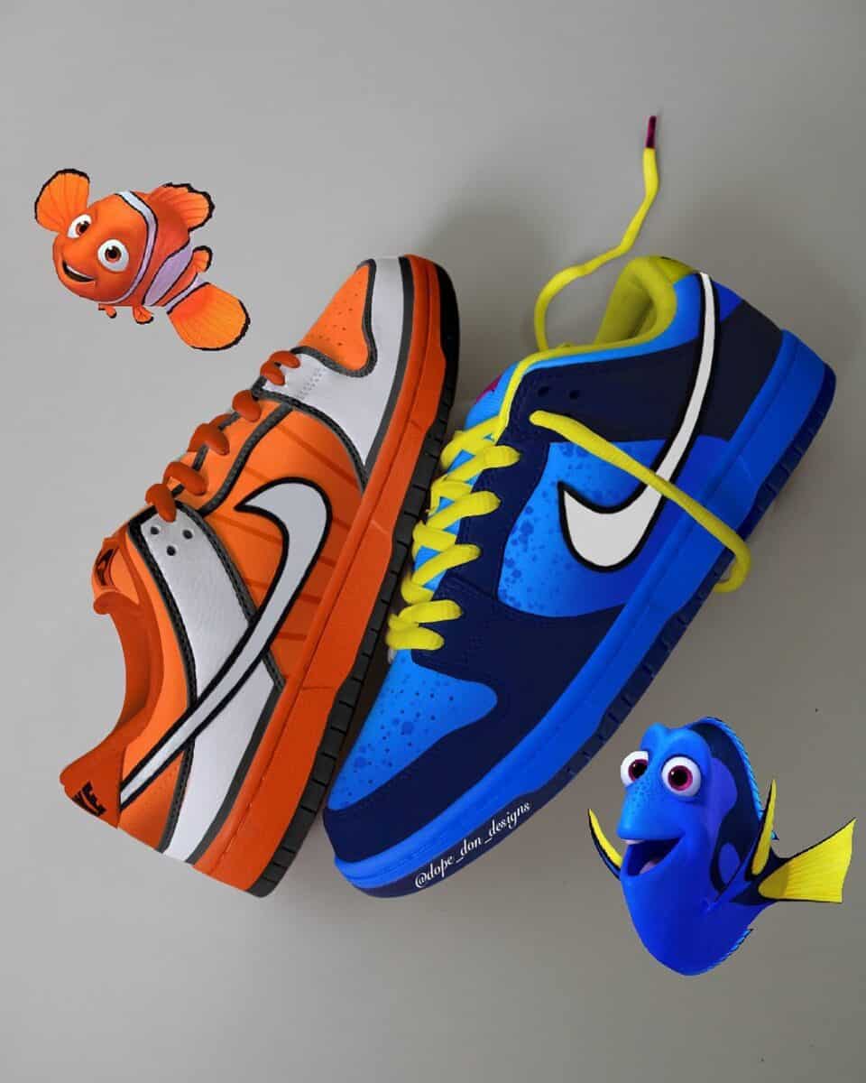 Style With A Splash: Nemo and Dory x Nike SB Dunk Low