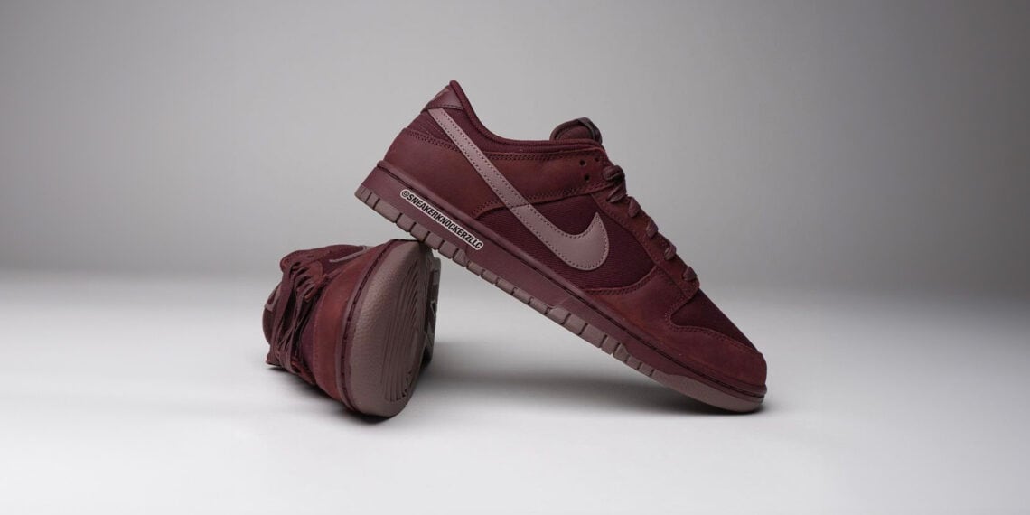 Everyone Is Talking About The Nike Dunk Low Premium "Burgundy Crush" 