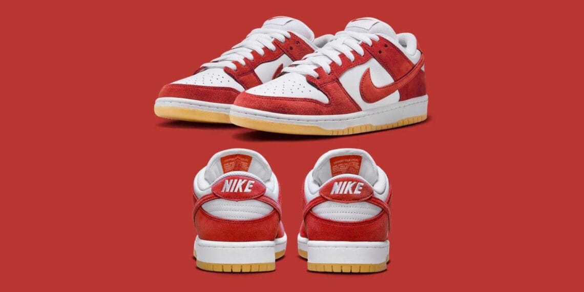Glorious Nike SB Dunk Low "Red Suede" Sneaker