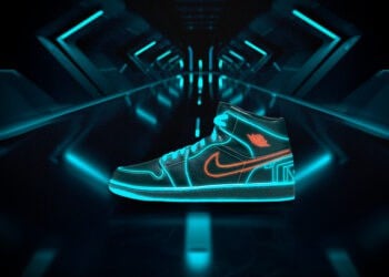 Level Up With The Air Jordan 1 Mid "Tron" Sneaker