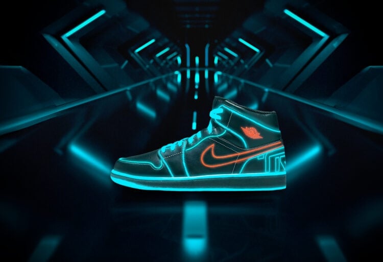 Level Up With The Air Jordan 1 Mid 22Tron22 Sneaker scaled