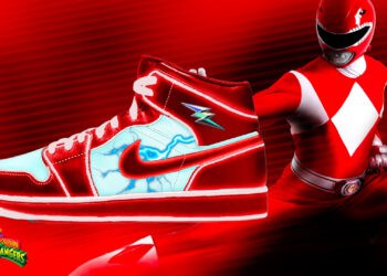 Power Rangers x Air Jordan 1 Mid Sneakers