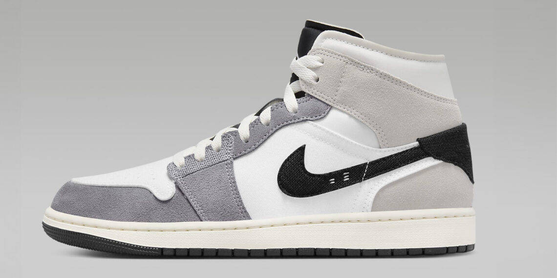 The Air Jordan 1 Mid Craft "Cement Grey" Is Now Available