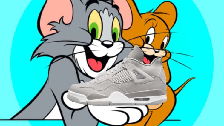 Tom Jerrys Air Jordan 4 Neutral Grey Edition Is Beautiful