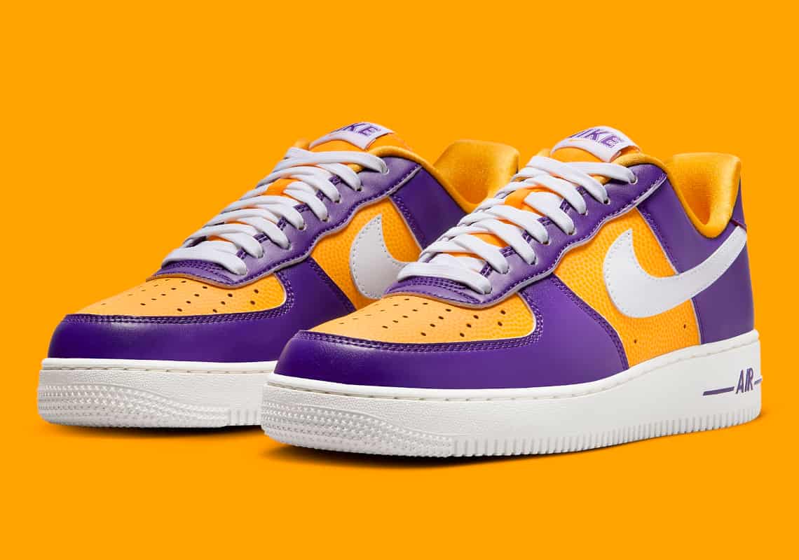 Air force 1 outlet purple and gold