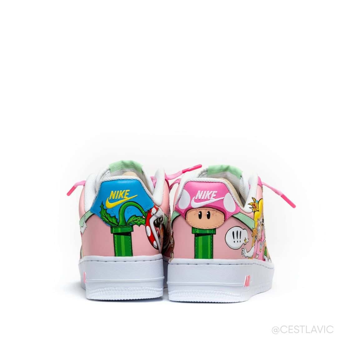 Mario and Peach Sneakers
