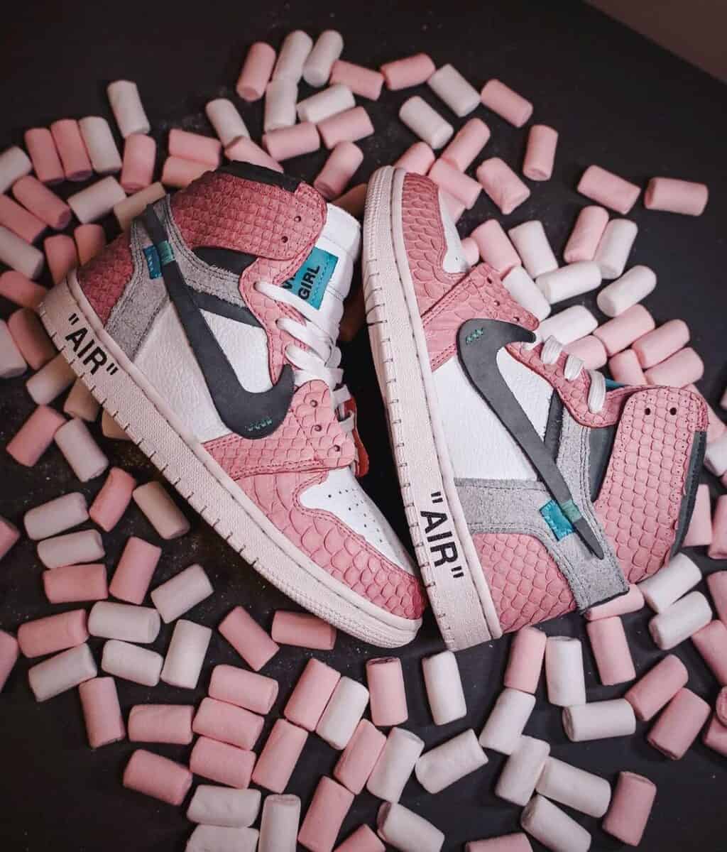 Air jordan outlet 1 white pink