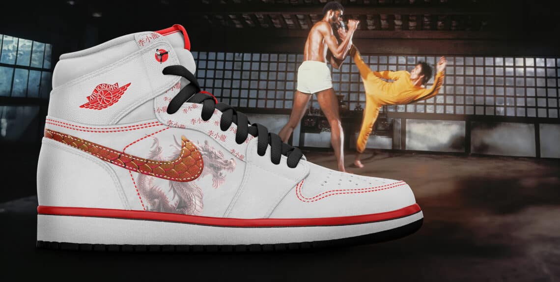 "Enter the Dragon" Year With These Bruce Lee Air Jordan 1 Sneakers
