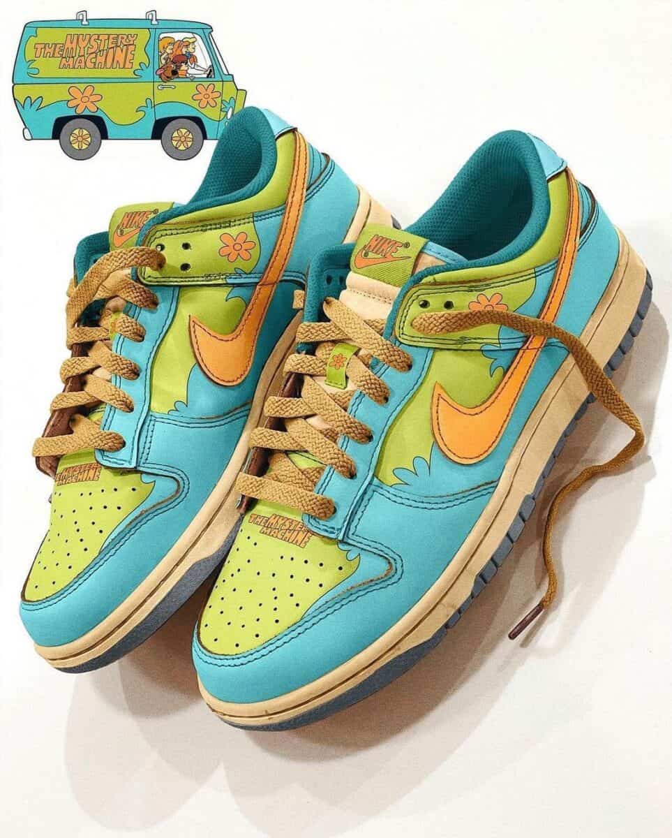 “The Mystery Machine” Nike Dunk Low Sneakers