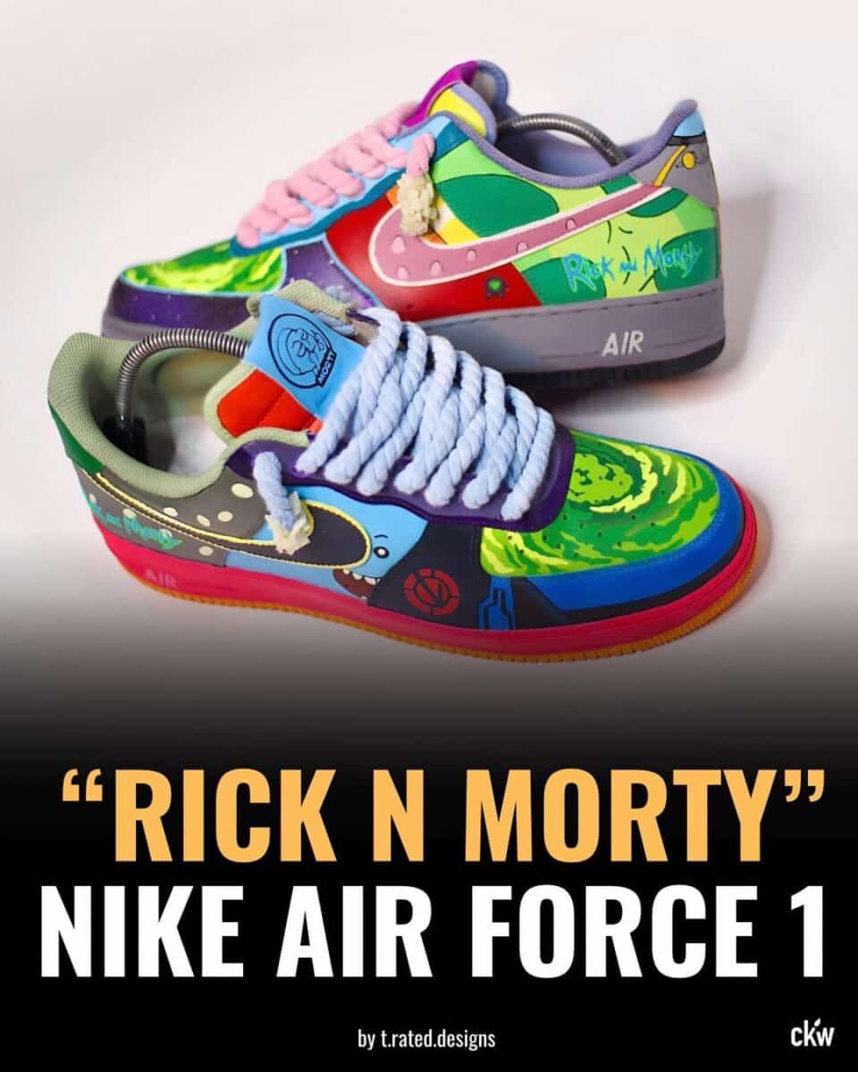 “Rick And Morty” x Air Force 1 Custom Sneakers