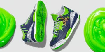 Air Jordan 3 Doernbecher Sneakers Oozes Green Slime