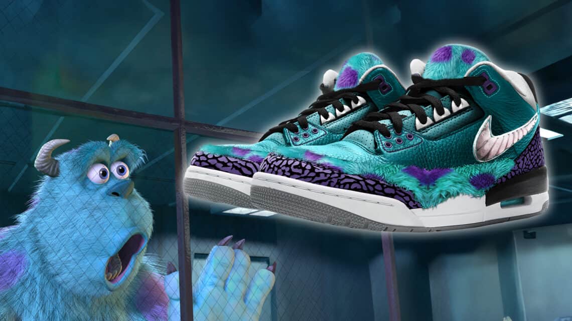 Air Jordan 3 x Monsters Inc. "Sulley" Sneakers