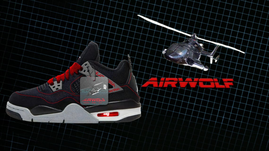 Airwolf Jordan 4 Sneakers