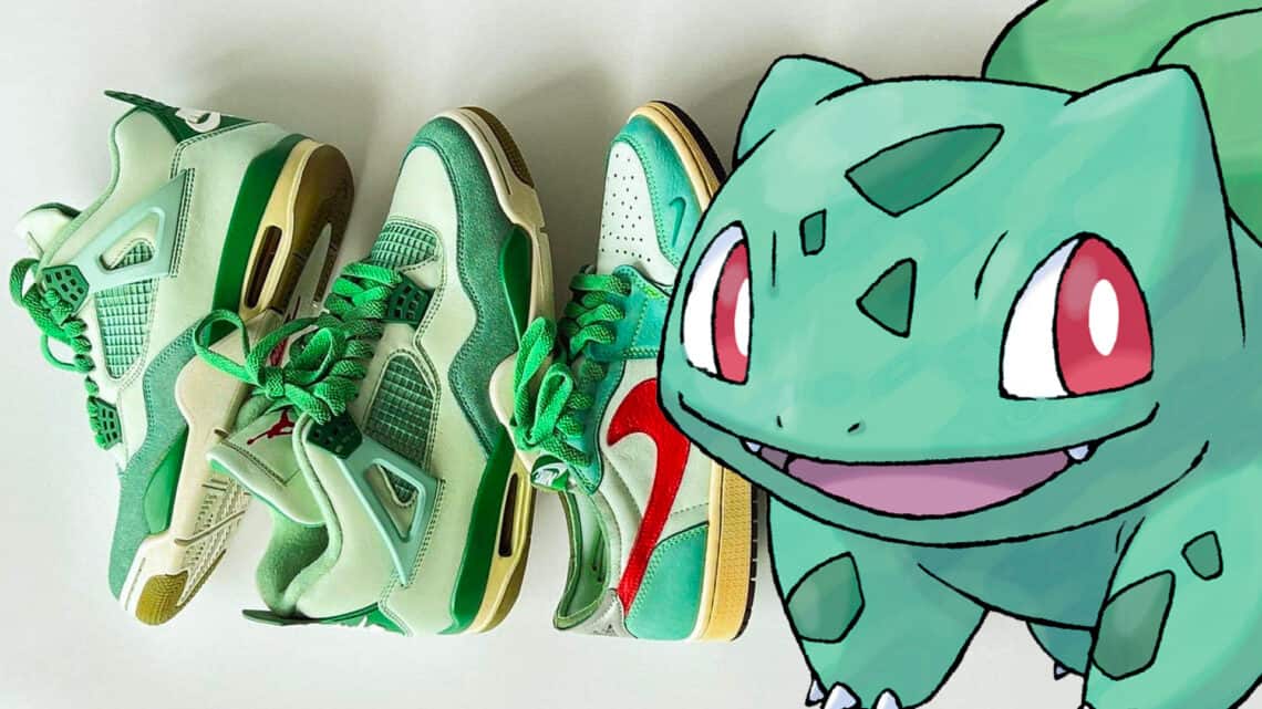Bulbasaur Air Jordan 4 Sneakers