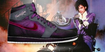 Purple Rain x Air Jordan 1 Sneakers