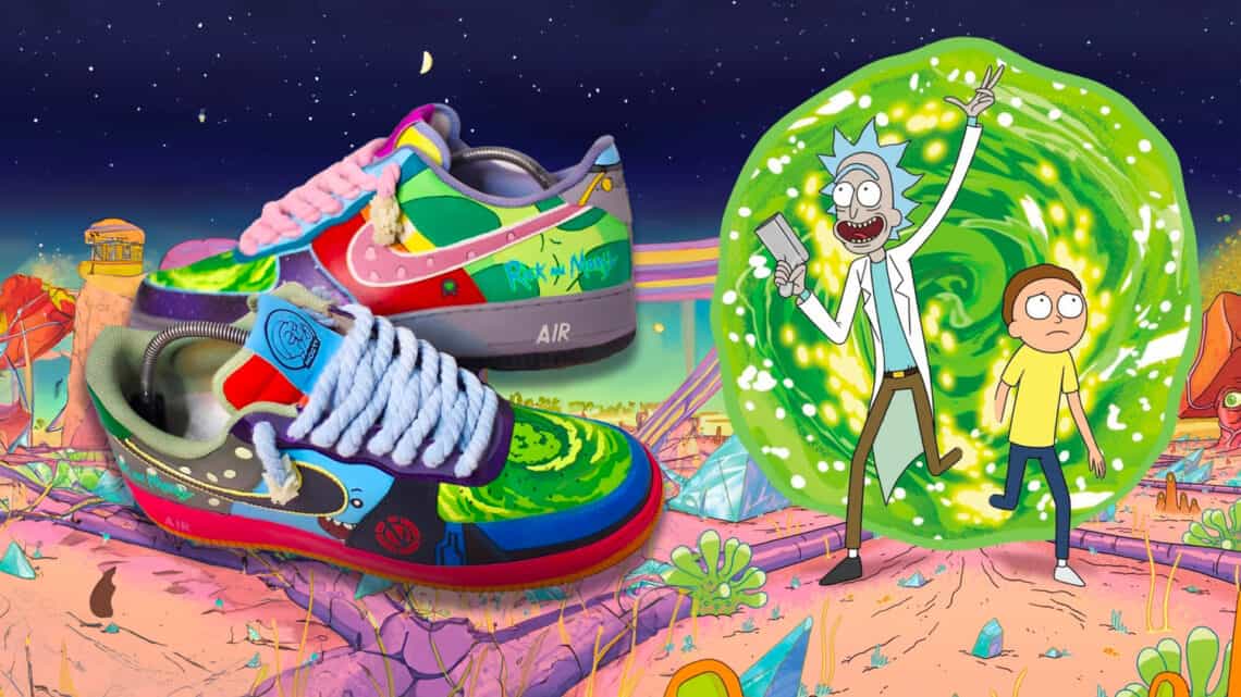 “Rick And Morty” x Air Force 1 Custom Sneakers