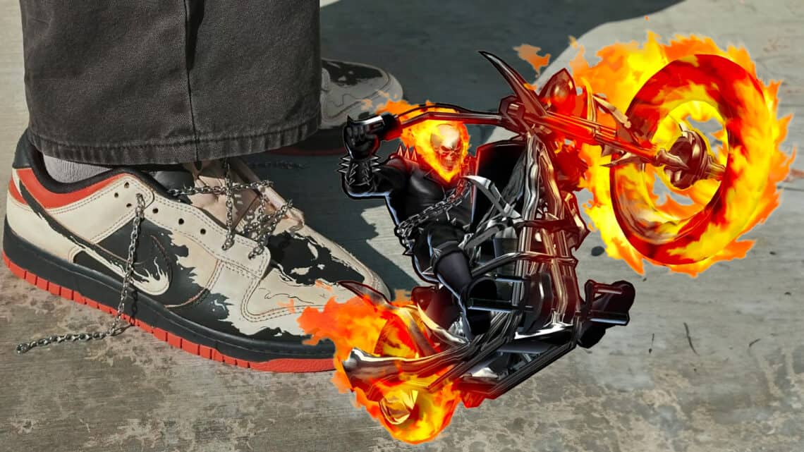 These Nike Dunk Low "Ghost Rider" Sneakers Are Super Hot