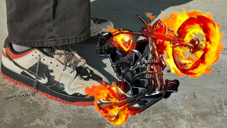 These Nike Dunk Low Ghost Rider Sneakers Are Super Hot