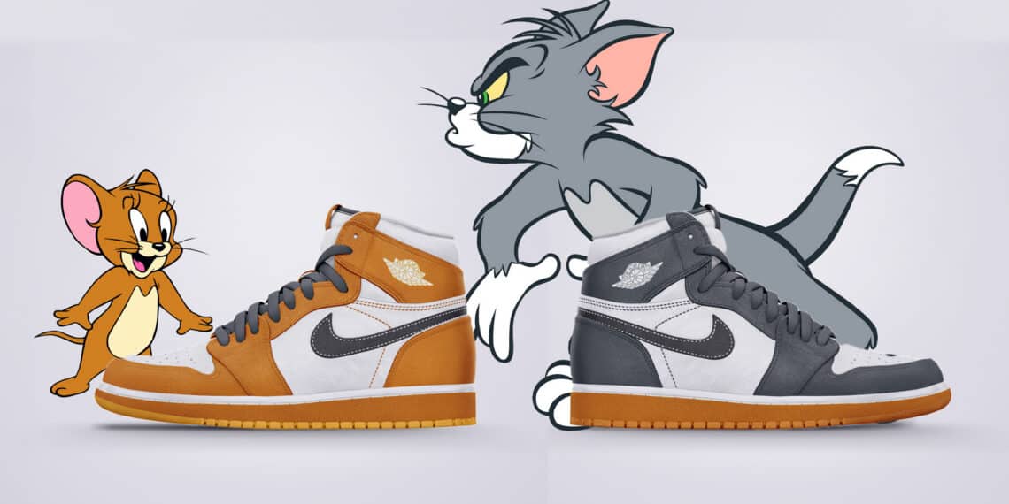 These Tom & Jerry Air Jordan 1 Sneakers Are Beautiful