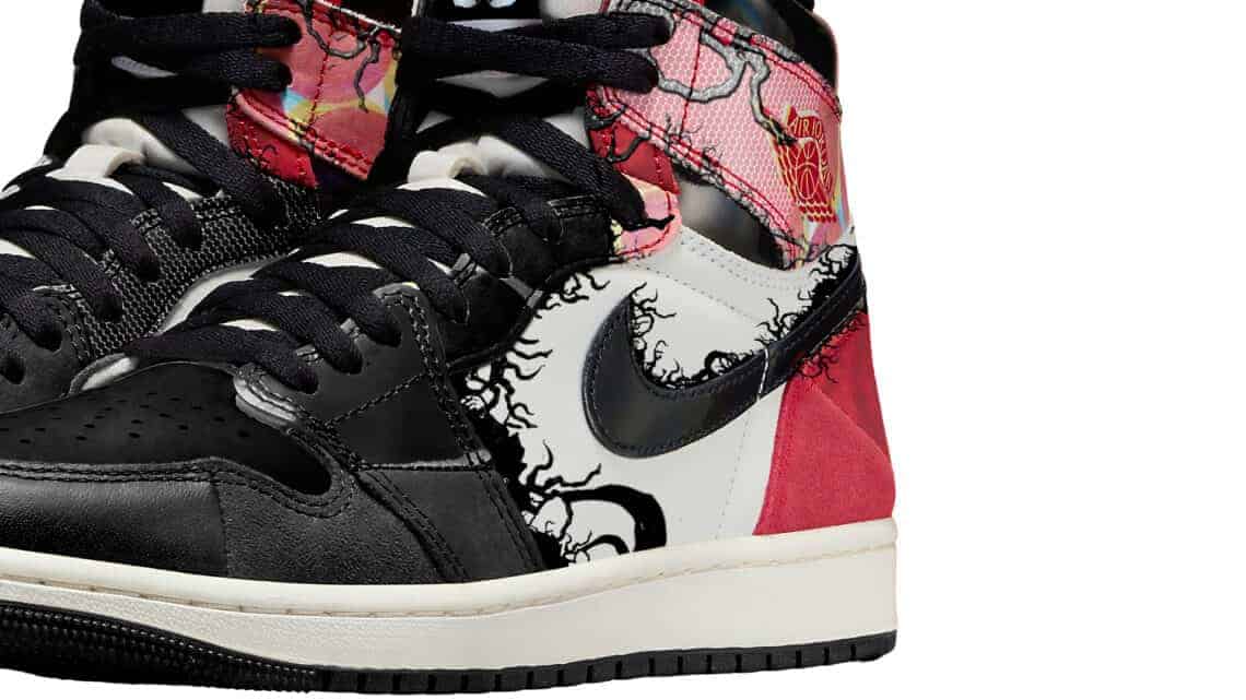 Venom Takes Over Spider-Man: Into The Spider-Verse Air Jordan 1 Sneakers