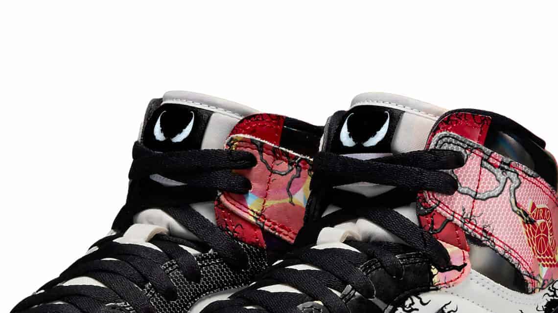 Venom Takes Over Spider-Man Into The Spider-Verse Air Jordan 1 Sneakers 5