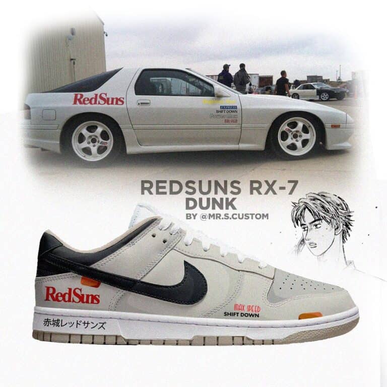 Nike Rx7 Redsuns RX-7 Nike Dunk Sneakers Blend JDM Culture and Streetwear