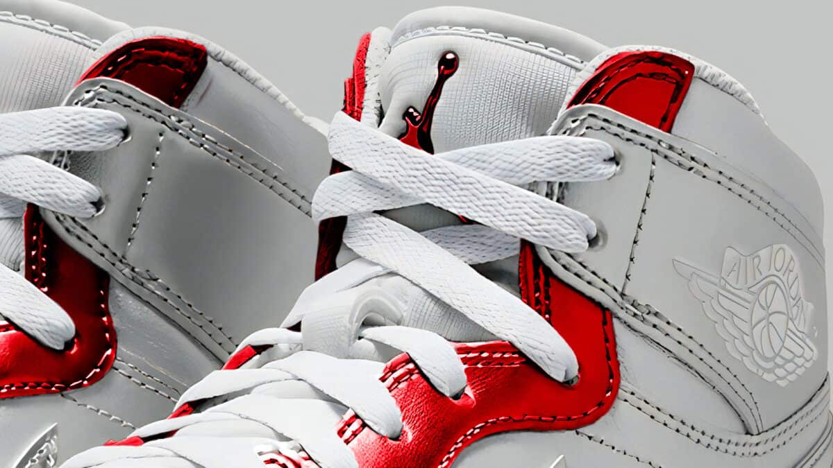 Christmas Red Toe Air Jordan 1 Custom Sneakers
