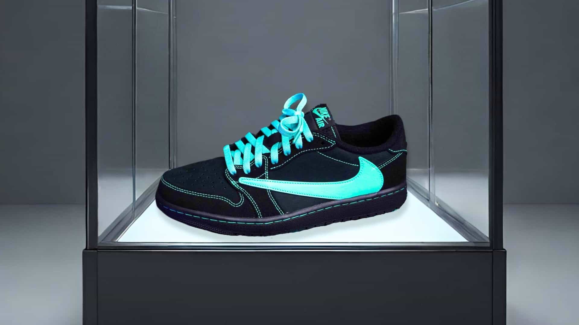 A Darker Spin On Travis Scott x Air Jordan 1 Low 'Tiffany' Sneakers -  Sneaker Fortress